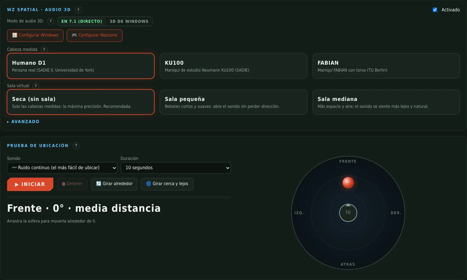 Tells you exactly what to set in Warzone