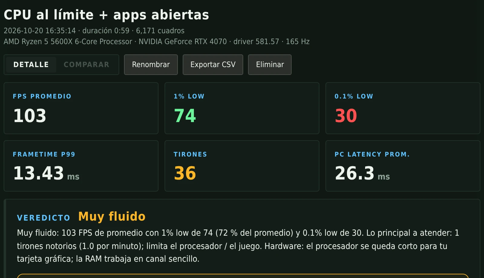 Capture analyzer